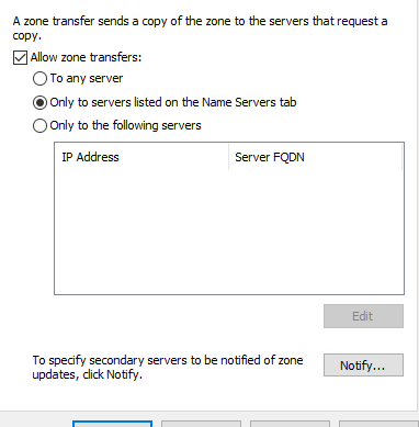 dns zones transfers