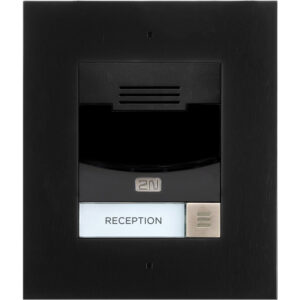 2N IP Solo with Camera Flush Mount - Black (inc frame - requires 9155017) - Image 1