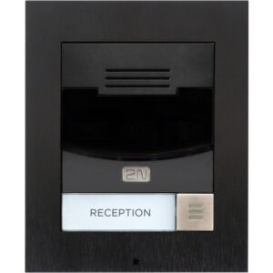 2N IP Solo with Camera Surface Mount - Black (inc frame) (Recommended with 9155068) - Image 1