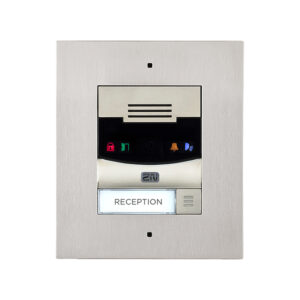 2N IP Solo with Camera Flush Mount - Brushed Nickel (inc frame - requires 9155017) - Image 2