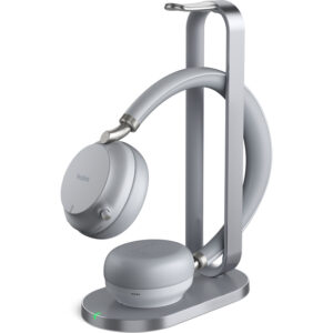 Yealink BH72 Bluetooth Headset with Charging Stand - Grey (Teams Variant) - Image 2