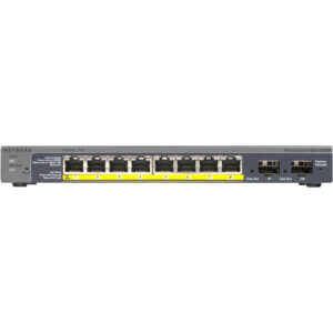 Netgear 8 Port (PoE), 2x SFP, 10/100/1000, Smart Switch - Image 2