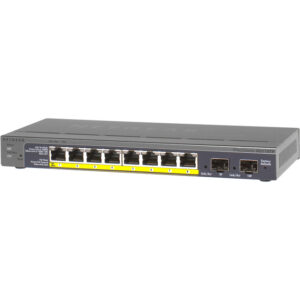 Netgear 8 Port (PoE), 2x SFP, 10/100/1000, Smart Switch - Image 3