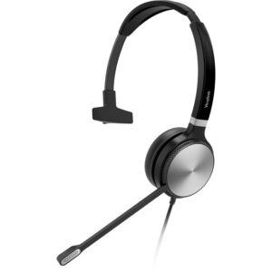 Yealink UH36 monaural UC Teams Certified Wired Headset - USB and 3.5mm jack - leather ear cushions - Image 4