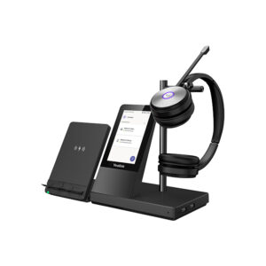 Yealink WH66 Dual Ear over the head DECT headset W/ UC Work Station - Image 3