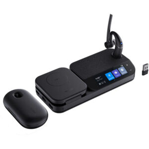 Yealink BH71 mono Wireless bluetooth Headset with workstation and case - Image 1