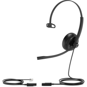 Yealink YHS34 Mono Wired Headset with foam ear cushion - Image 1