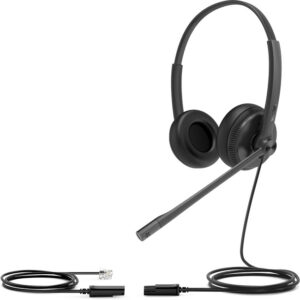 Yealink YHS34 Dual Wired Headset with foam ear cushion - Image 1