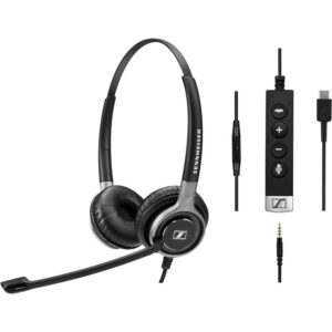 EPOS | Sennheiser IMPACT SC 665 Binaural Wired Headset (USB + 3.5 mm Connectivity) - Image 1
